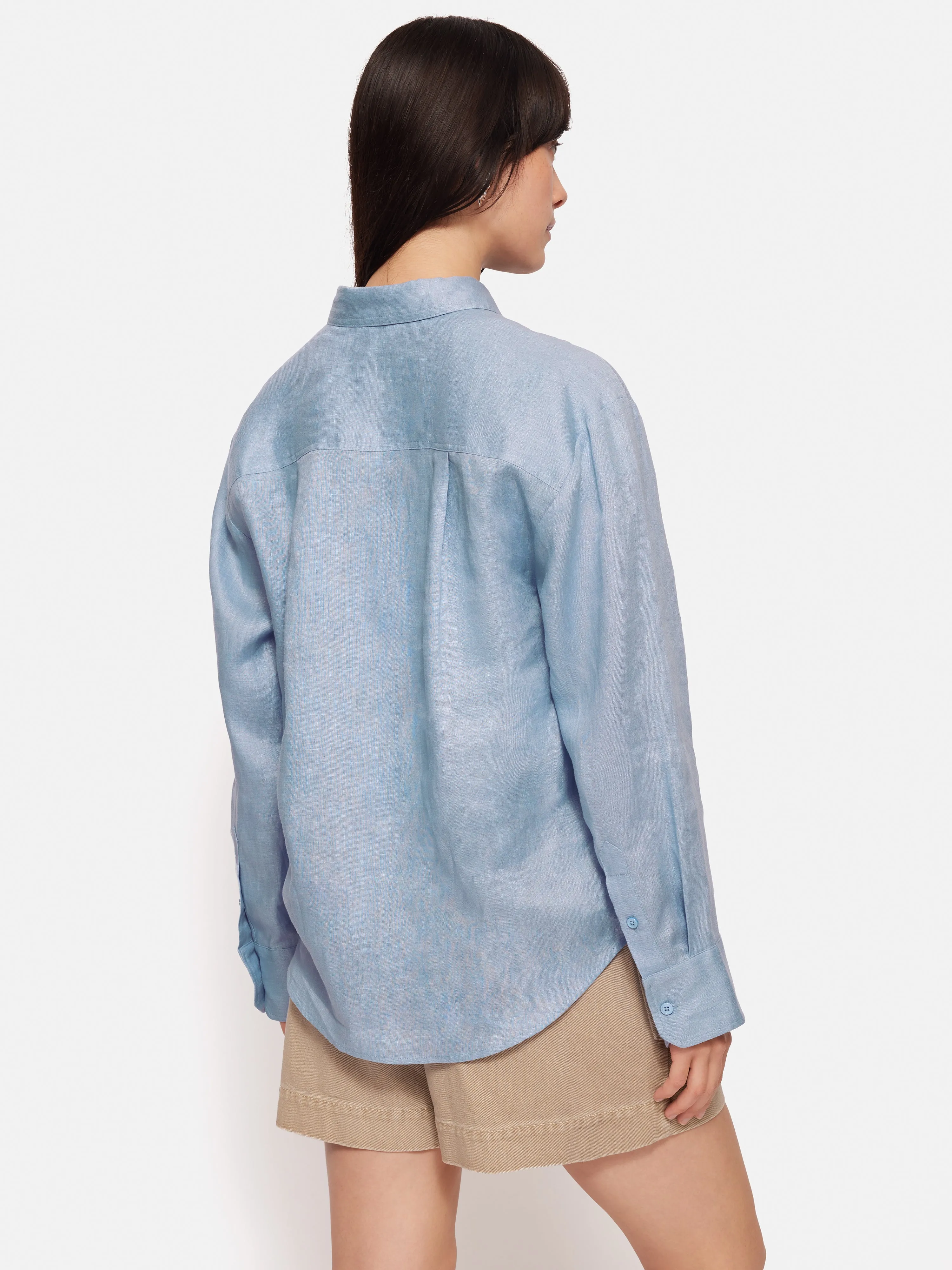 Linen Casual Shirt | Blue