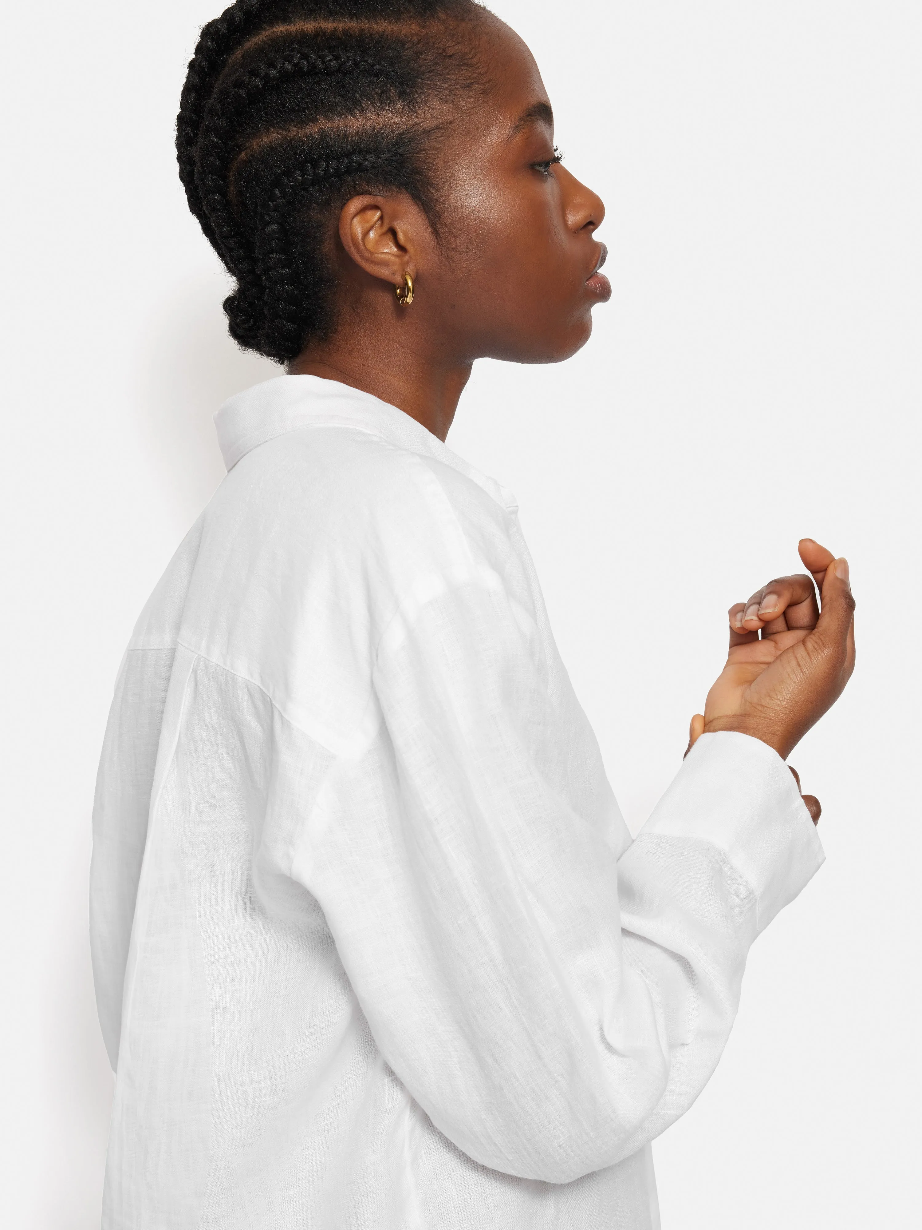 Linen Casual Shirt | White