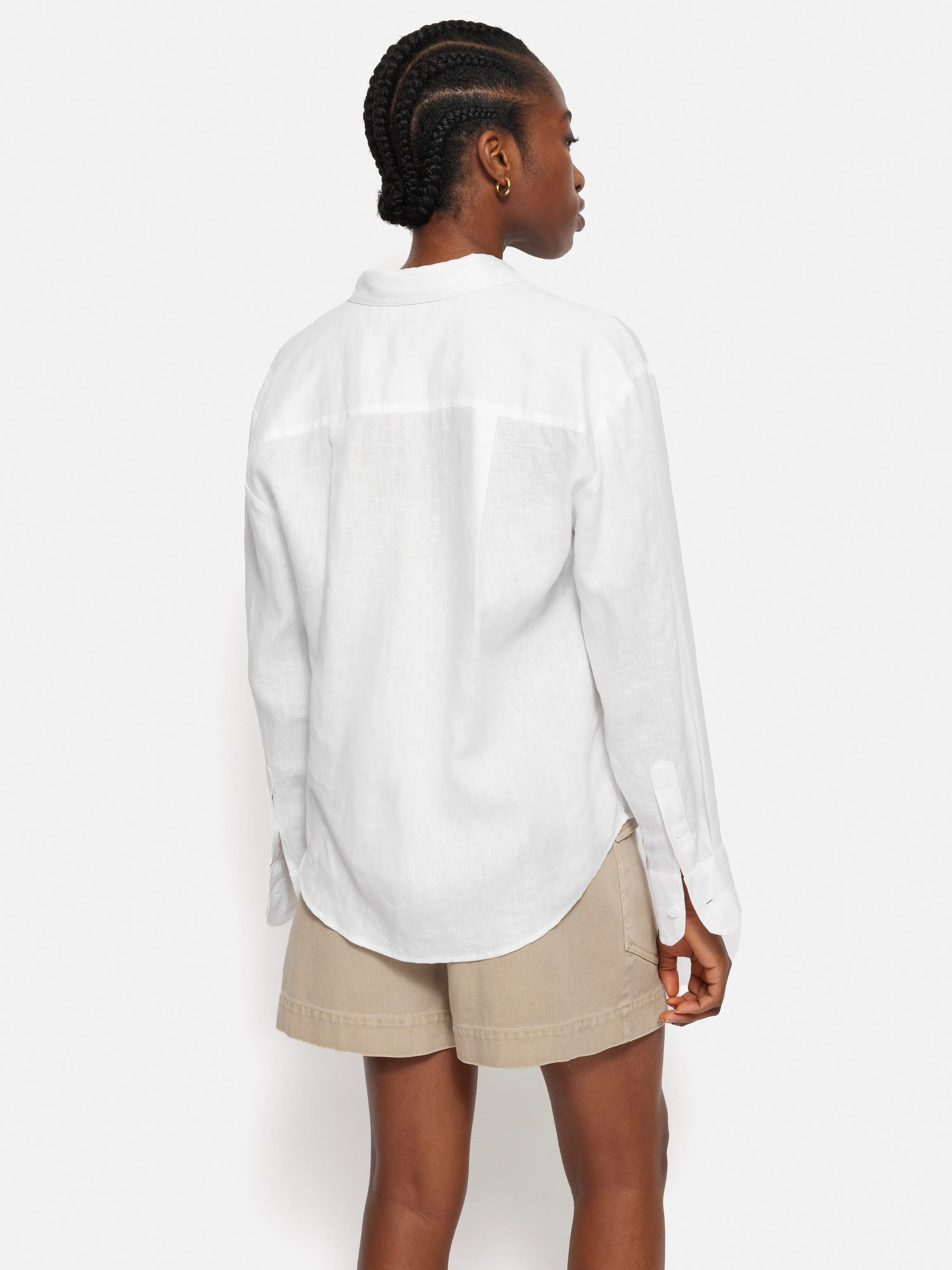 Linen Casual Shirt | White