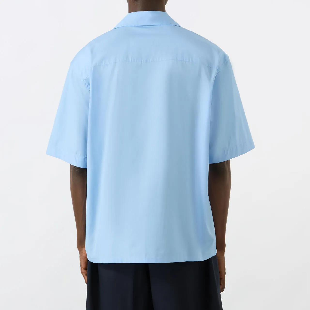 MARNI Logo Embroidered Casual Shirt - Blue