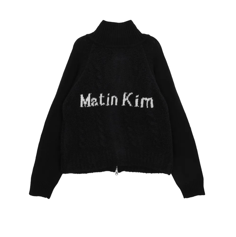 Matin Kim  |Casual Style Street Style Logo Cardigans