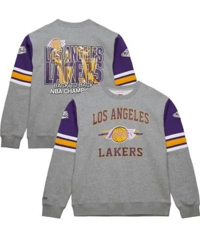 Mitchell & Ness Men's NBA Los Angeles Lakers Hardwood Classics All Over 4.0 Pullover Sweatshirt