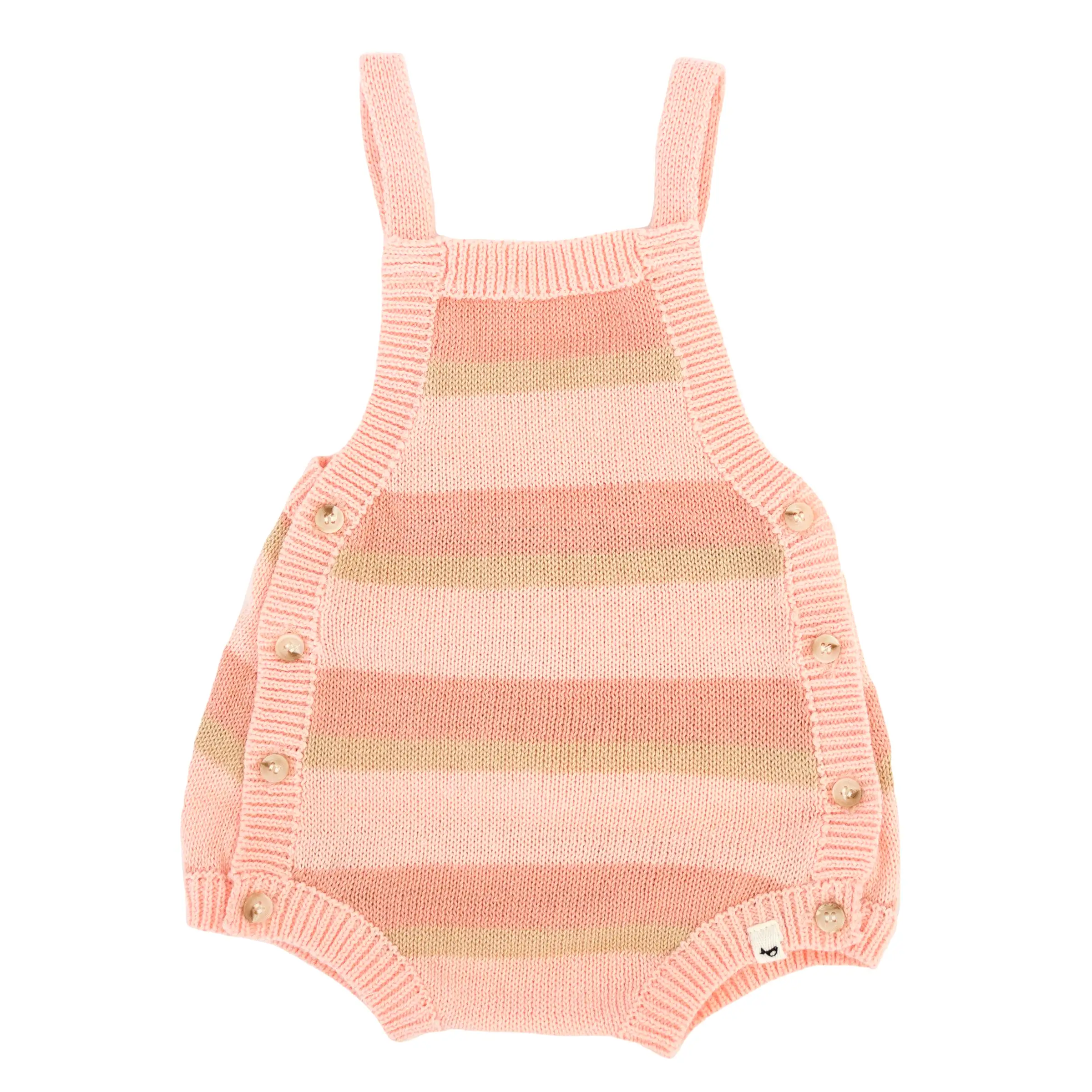 oh baby! Country Club Knitted Bubble - Apricot Stripe