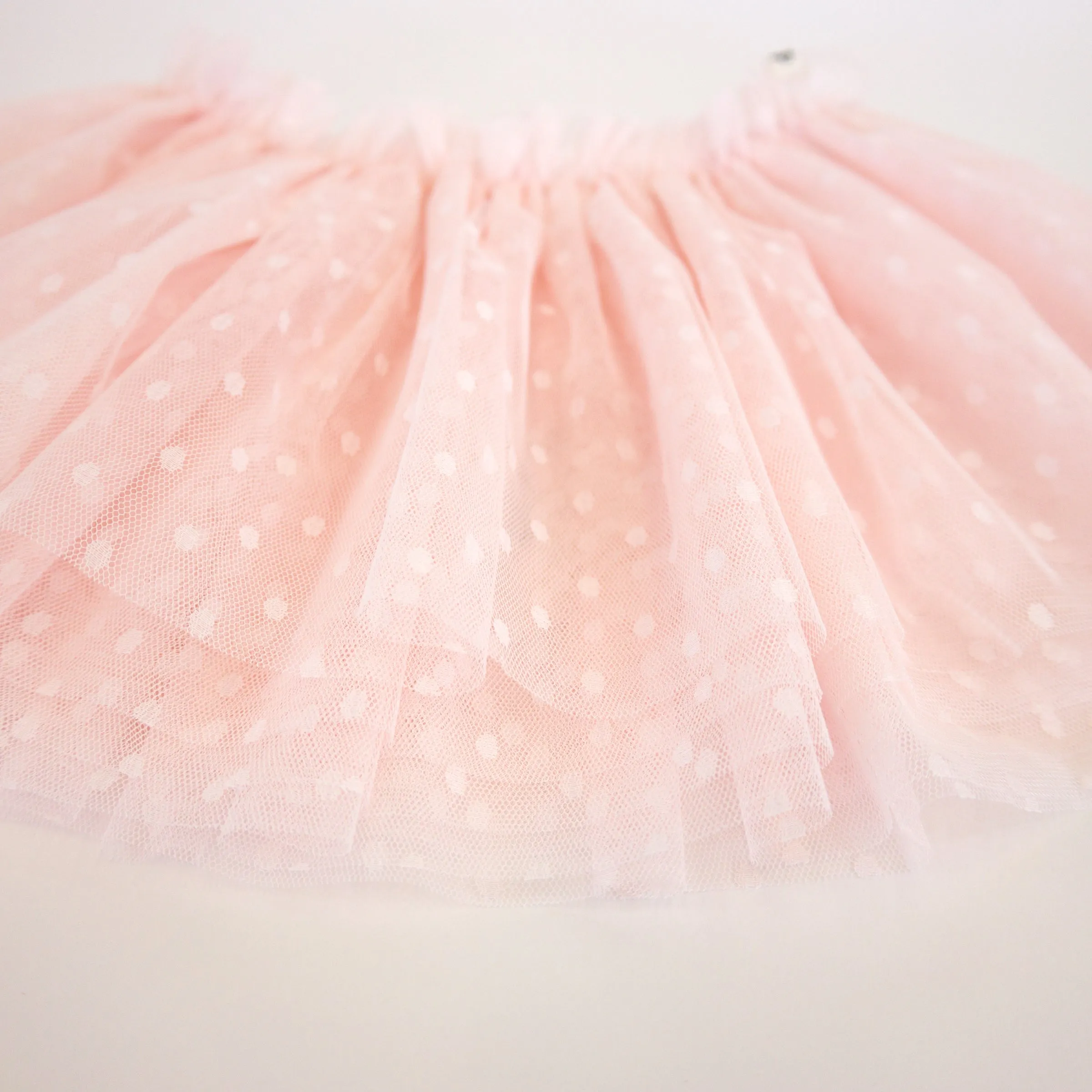 oh baby! Dotted Mesh Frill Tutu Skirt - Pale Pink