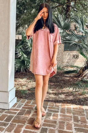 Peace Washed Mini Dress | Mauve