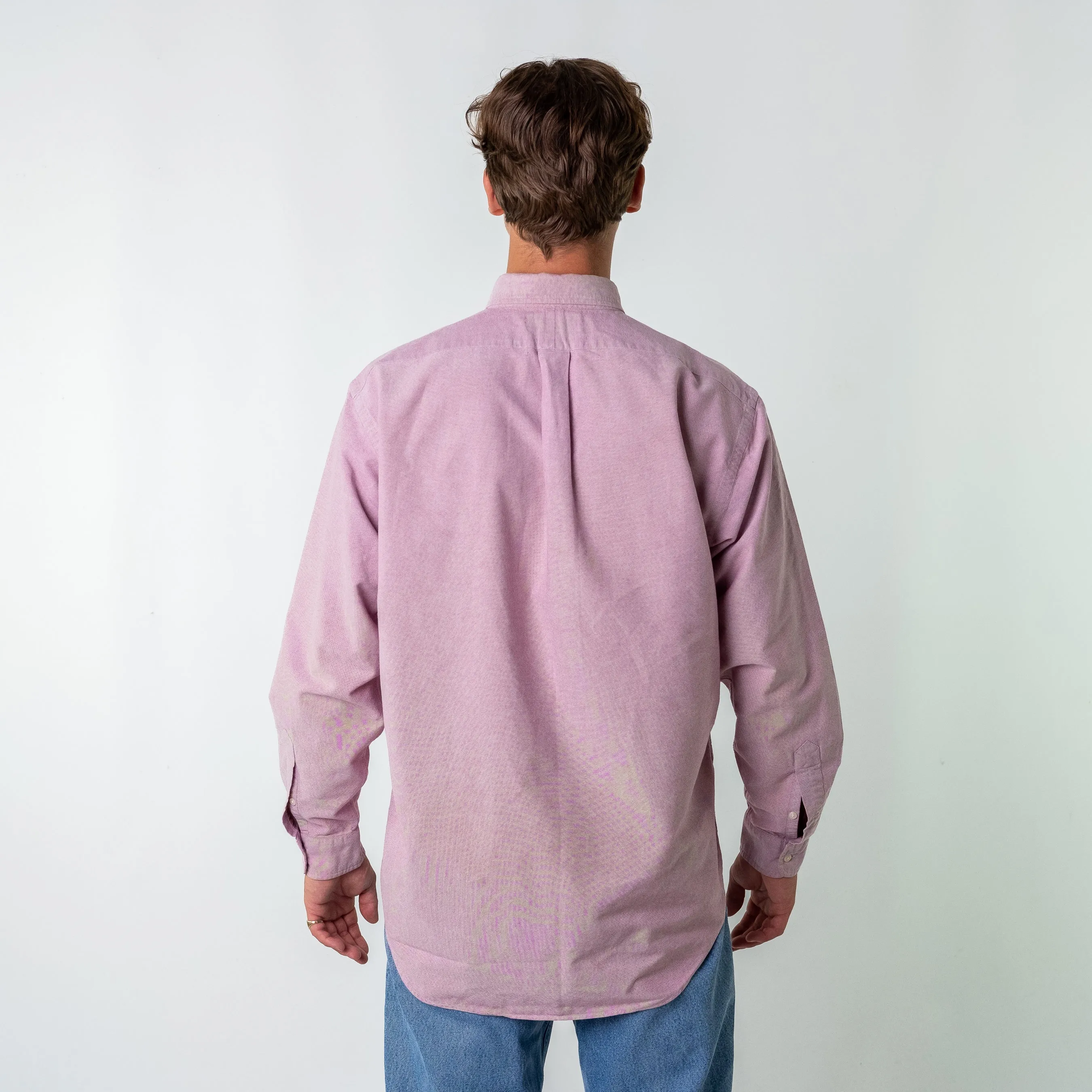 Pink 90s Polo Ralph Lauren Longsleeve Casual Shirt (L)