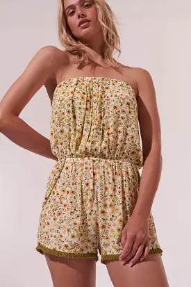 Poupette St Barth - Short Jumpsuit Ambra - Green Magnolia