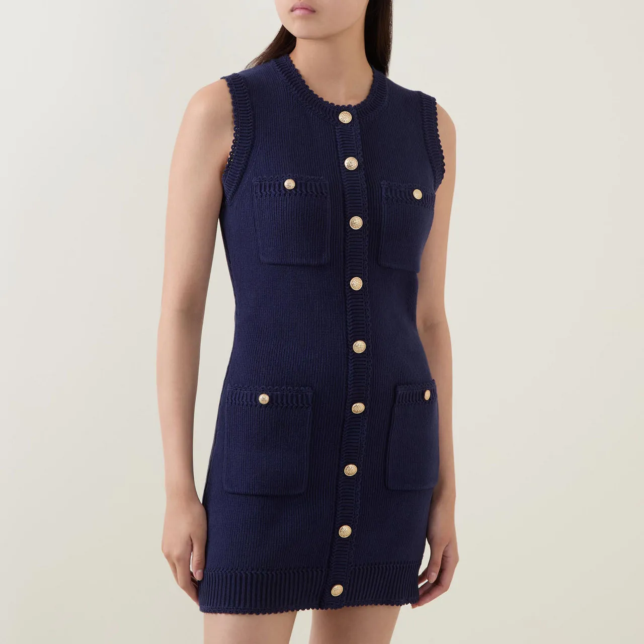 REFORMATION Catalina Mini Dress - Navy