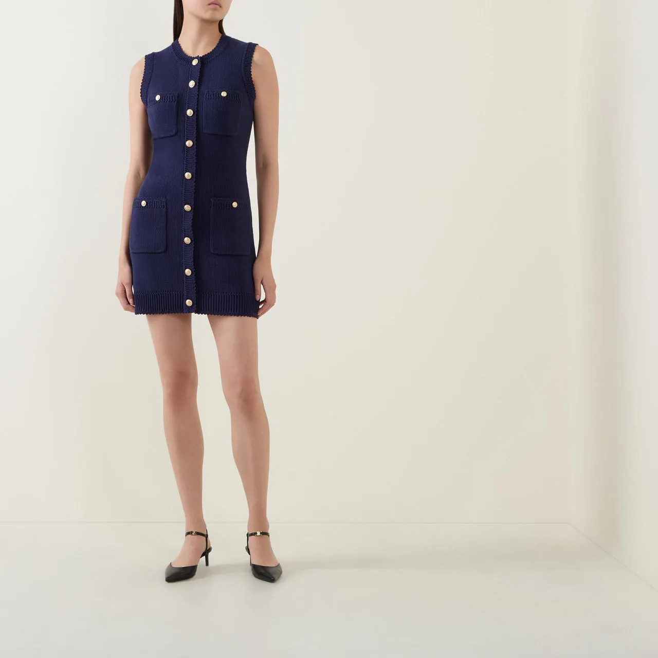 REFORMATION Catalina Mini Dress - Navy