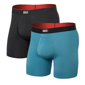 SAXX UNDERWEAR Multi-Sport Mesh Boxer Brief Fly 2-Pack