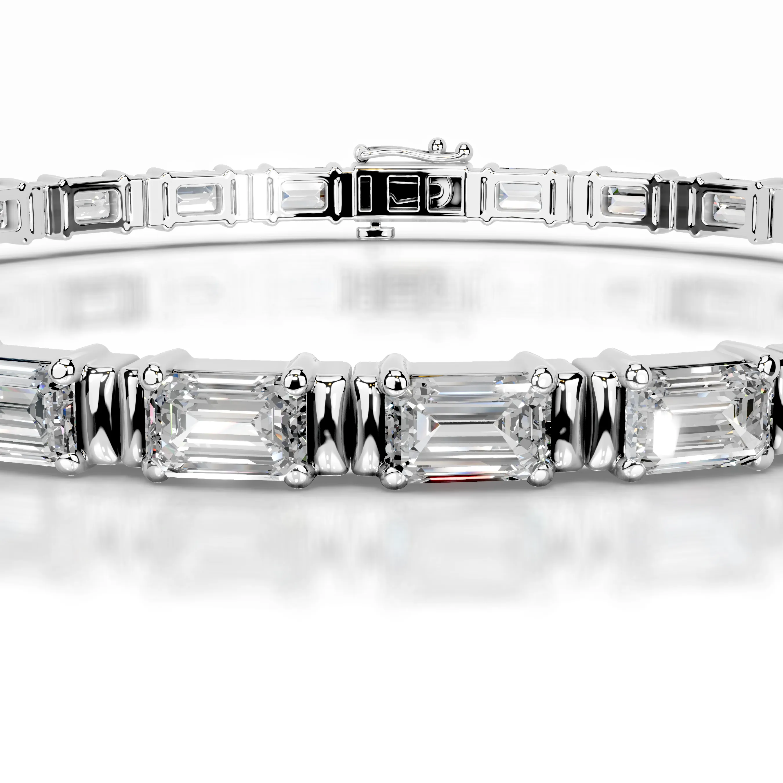 Severine Diamond Tennis Bracelet   (13 Carat) -18K White Gold