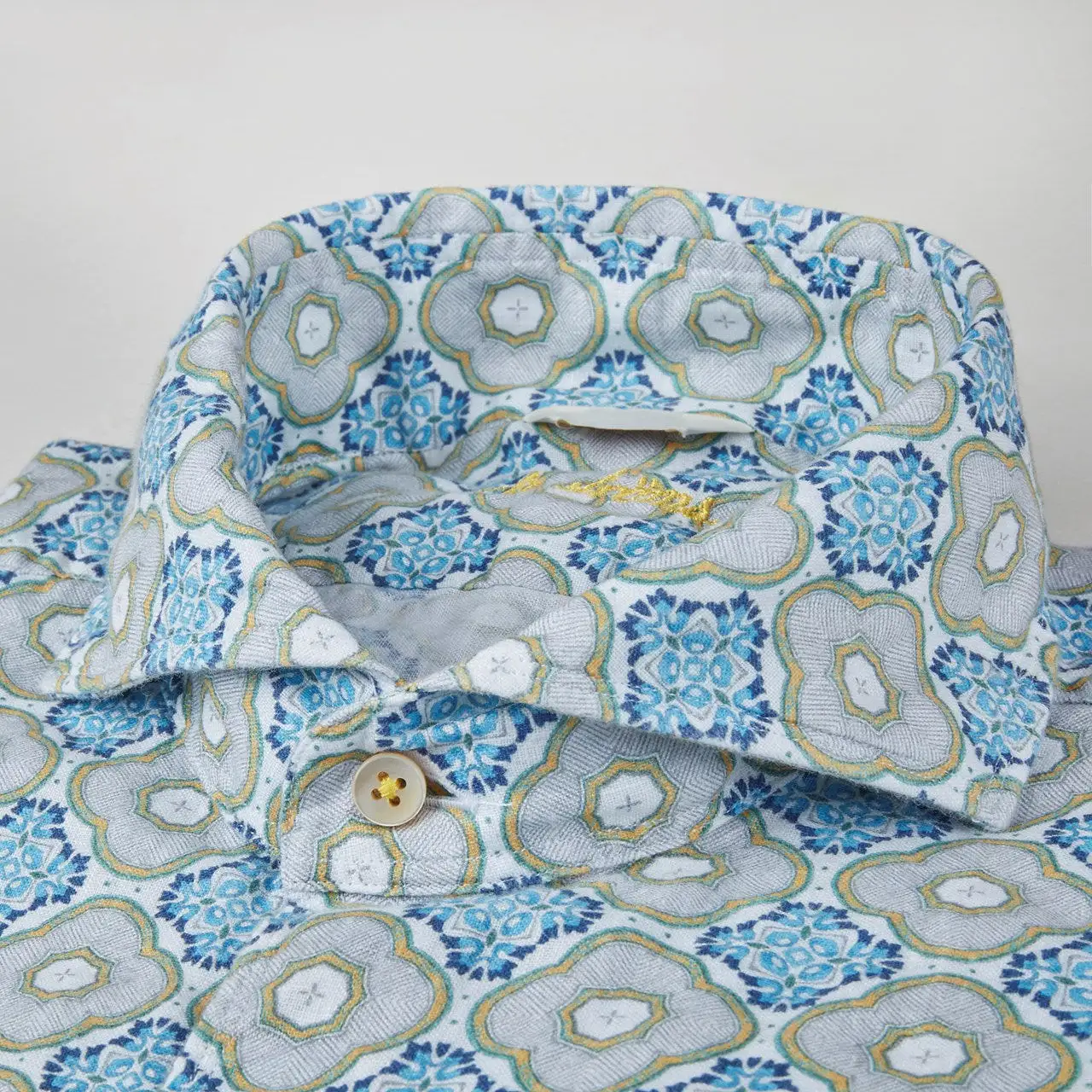 Sicilian Tiles Linen Shirt