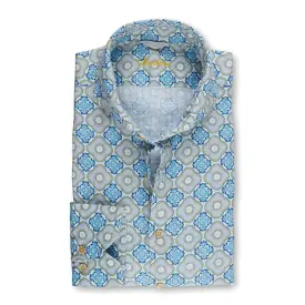 Sicilian Tiles Linen Shirt