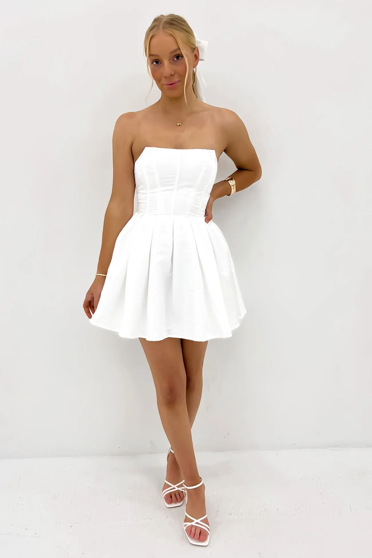 Stephy Mini Dress White