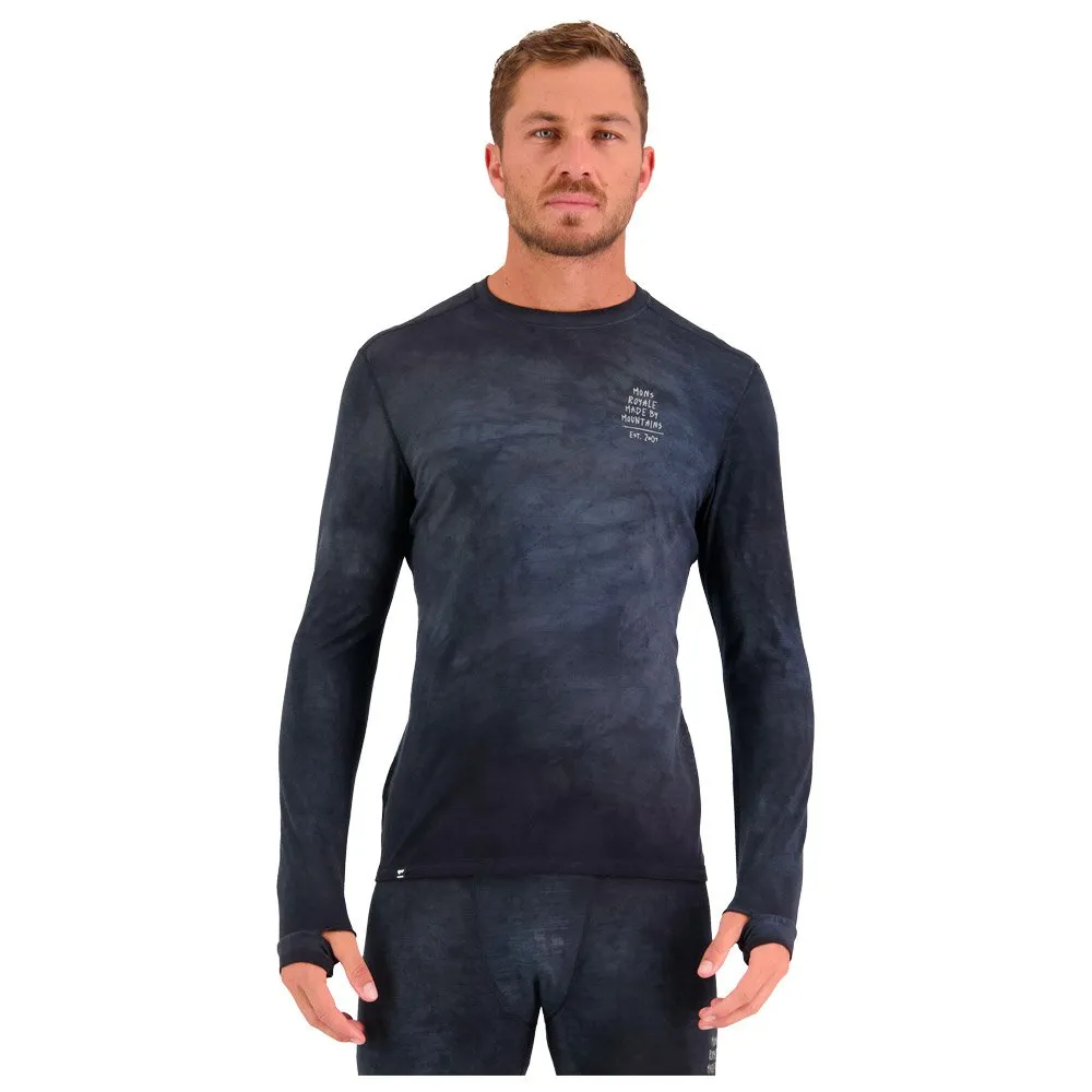 Technical underwear Mons Royale Europe ---M's Cascade Ls Black Storm Wash