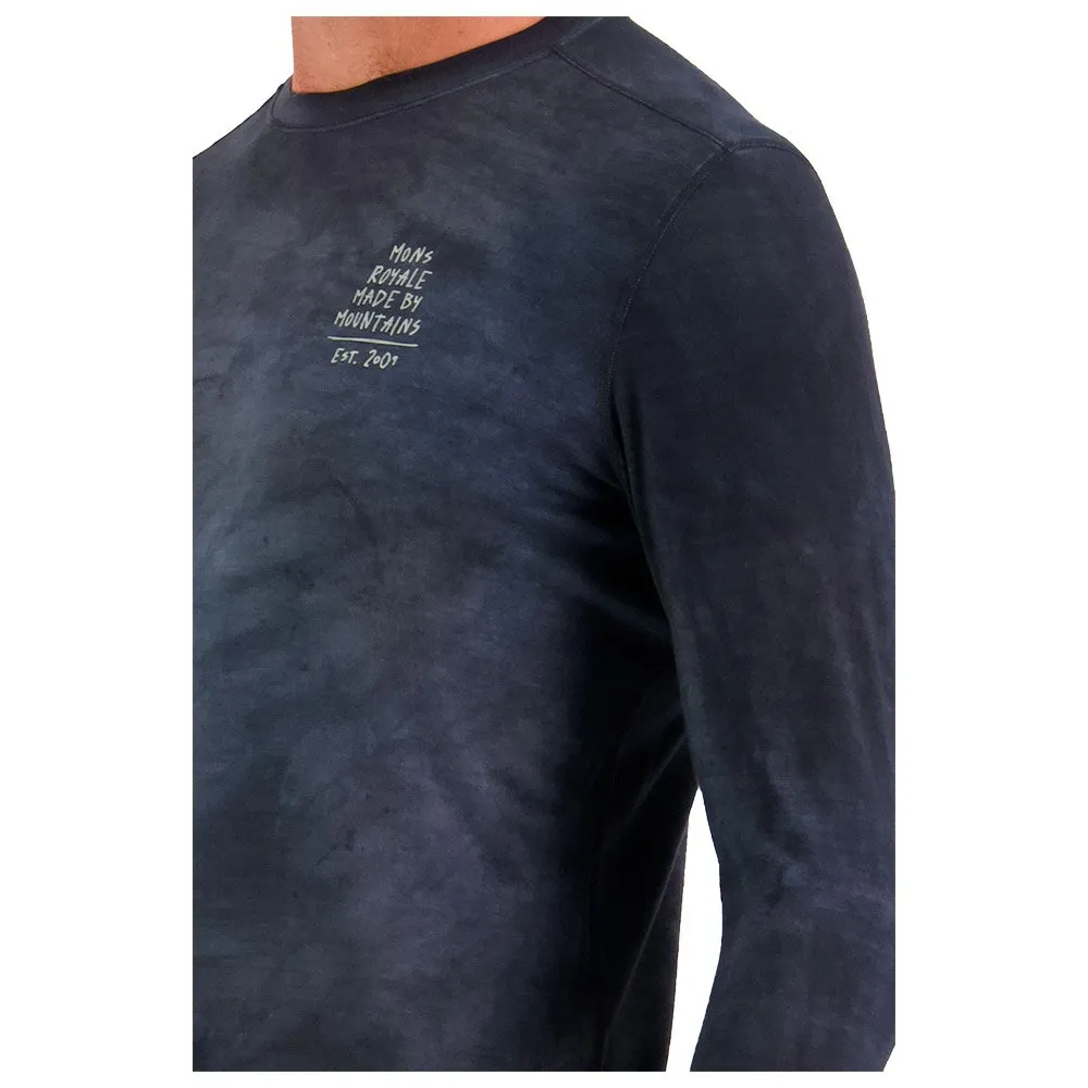 Technical underwear Mons Royale Europe ---M's Cascade Ls Black Storm Wash