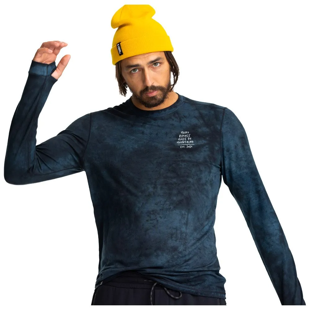 Technical underwear Mons Royale Europe ---M's Cascade Ls Black Storm Wash