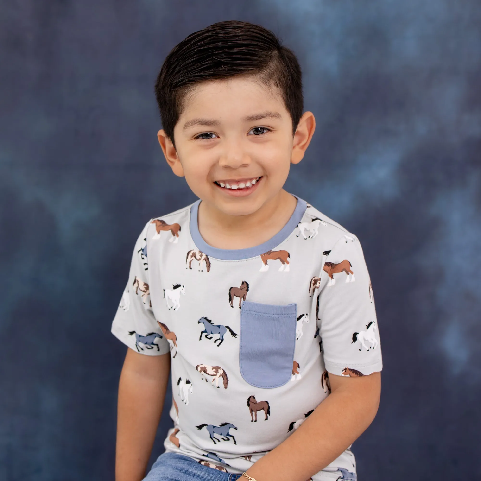 Toddler Crew Neck Tee in Horse