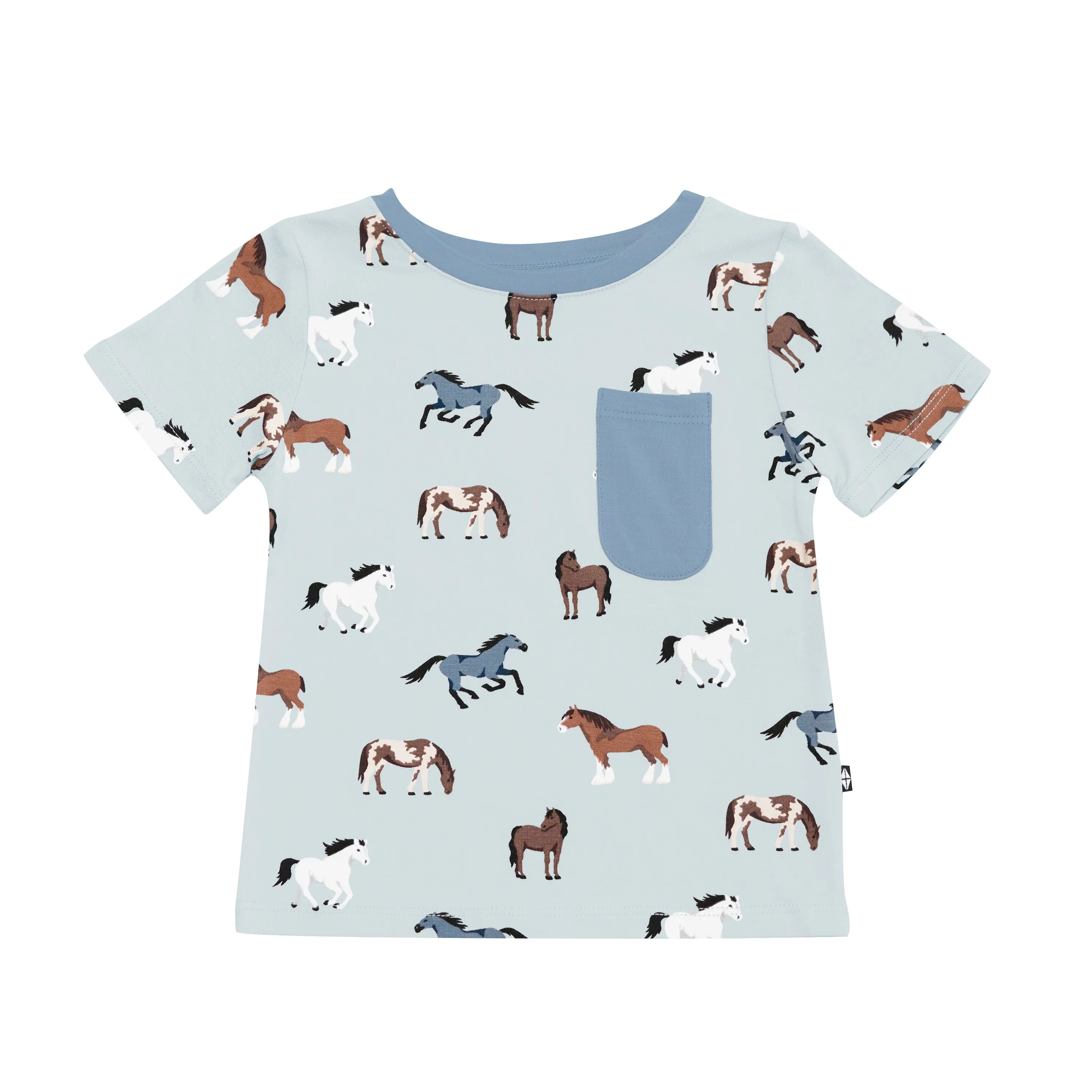 Toddler Crew Neck Tee in Horse