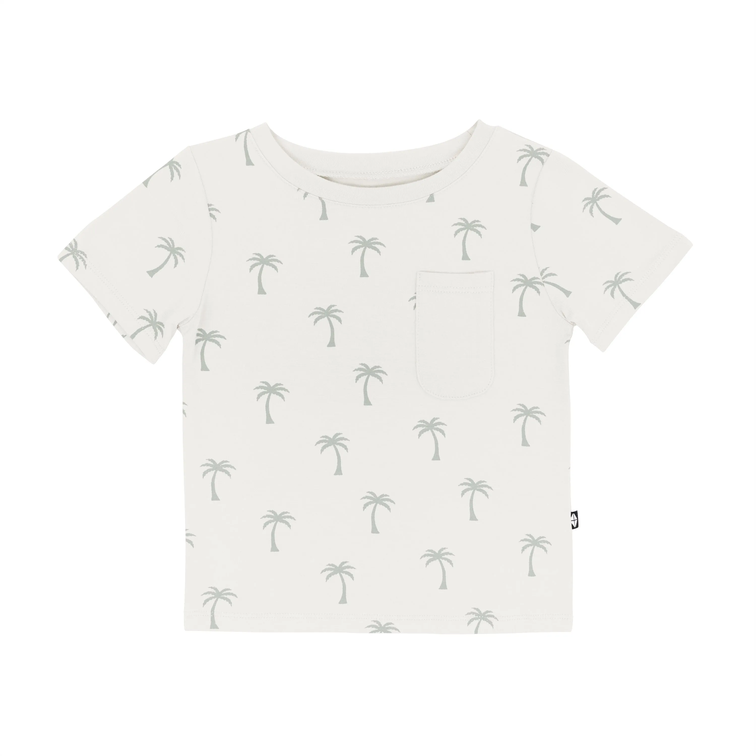 Toddler Crew Neck Tee in Palm Tree