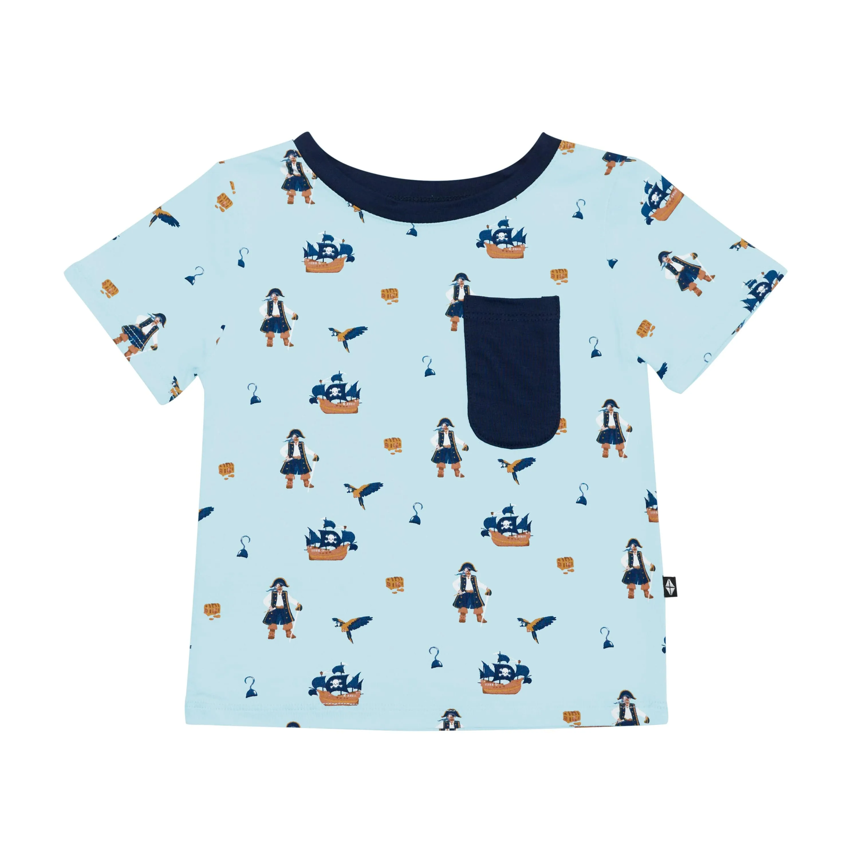 Toddler Crew Neck Tee in Pirate