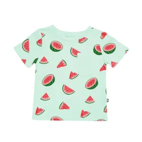 Toddler Crew Neck Tee in Watermelon