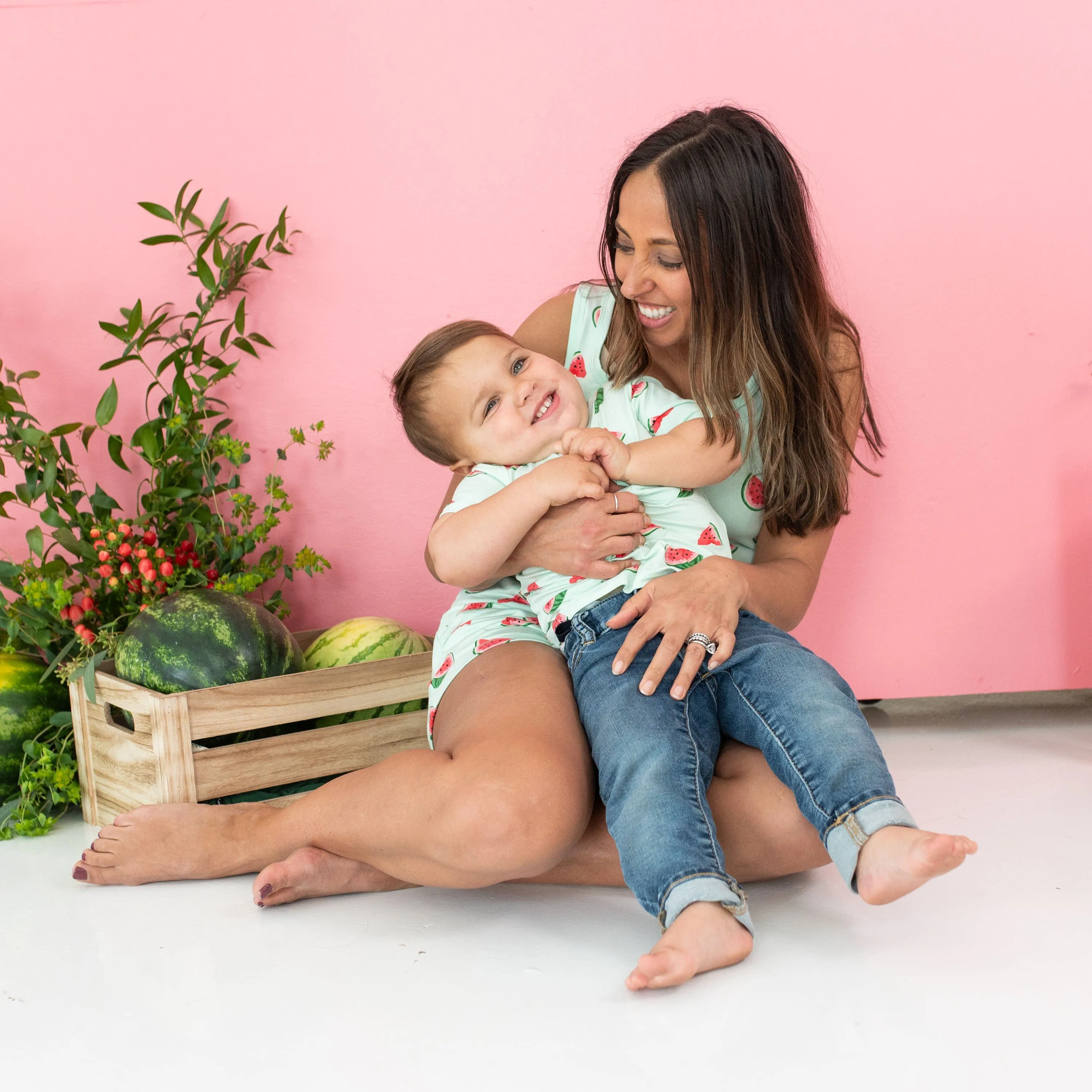 Toddler Crew Neck Tee in Watermelon