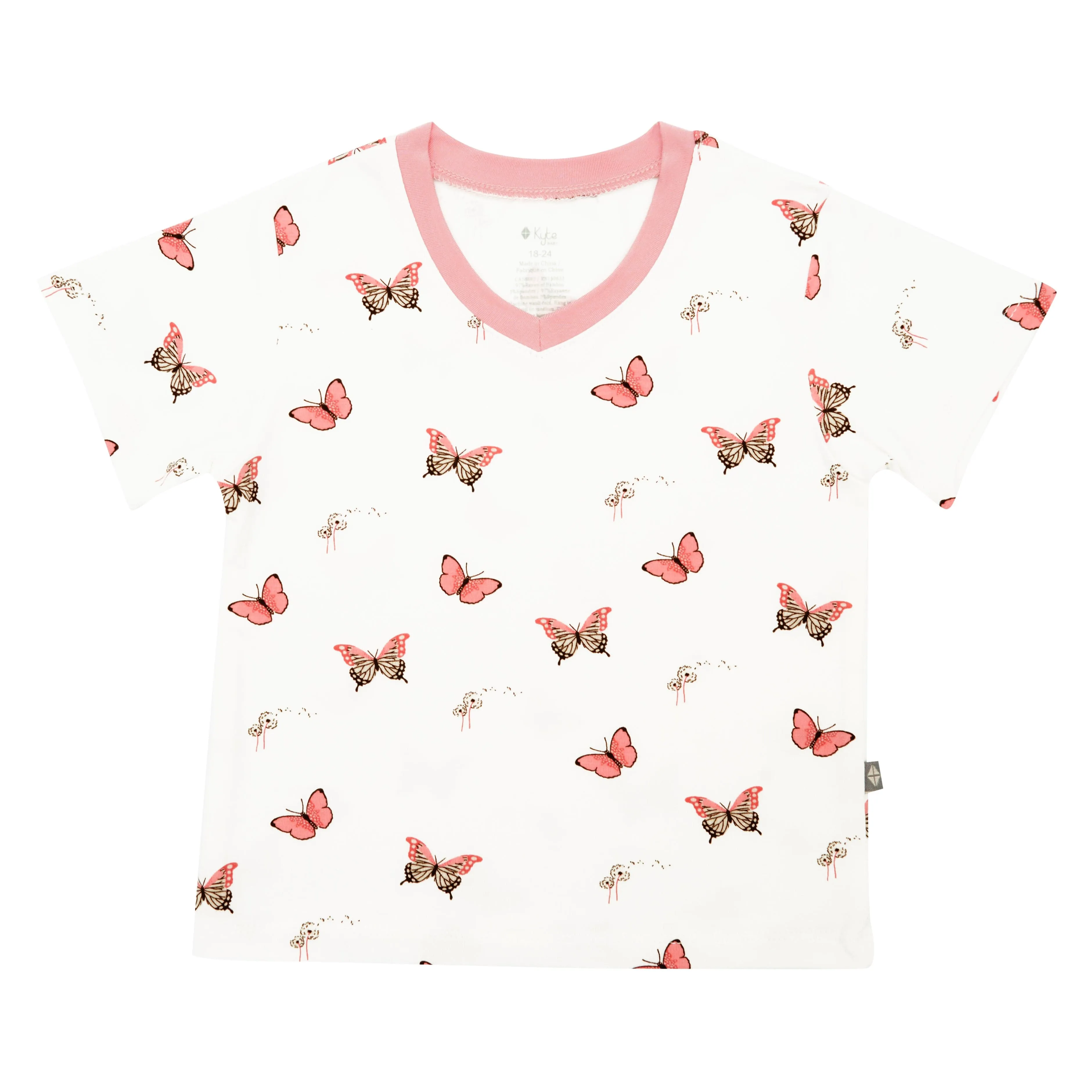 Toddler V-Neck Tee in Butterfly