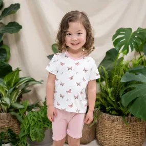 Toddler V-Neck Tee in Butterfly