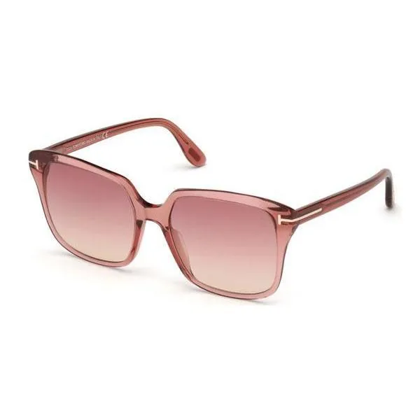 Tom Ford FT0788 Sunglasses Shiny Pink / Gradient Bordeaux (S) Women's