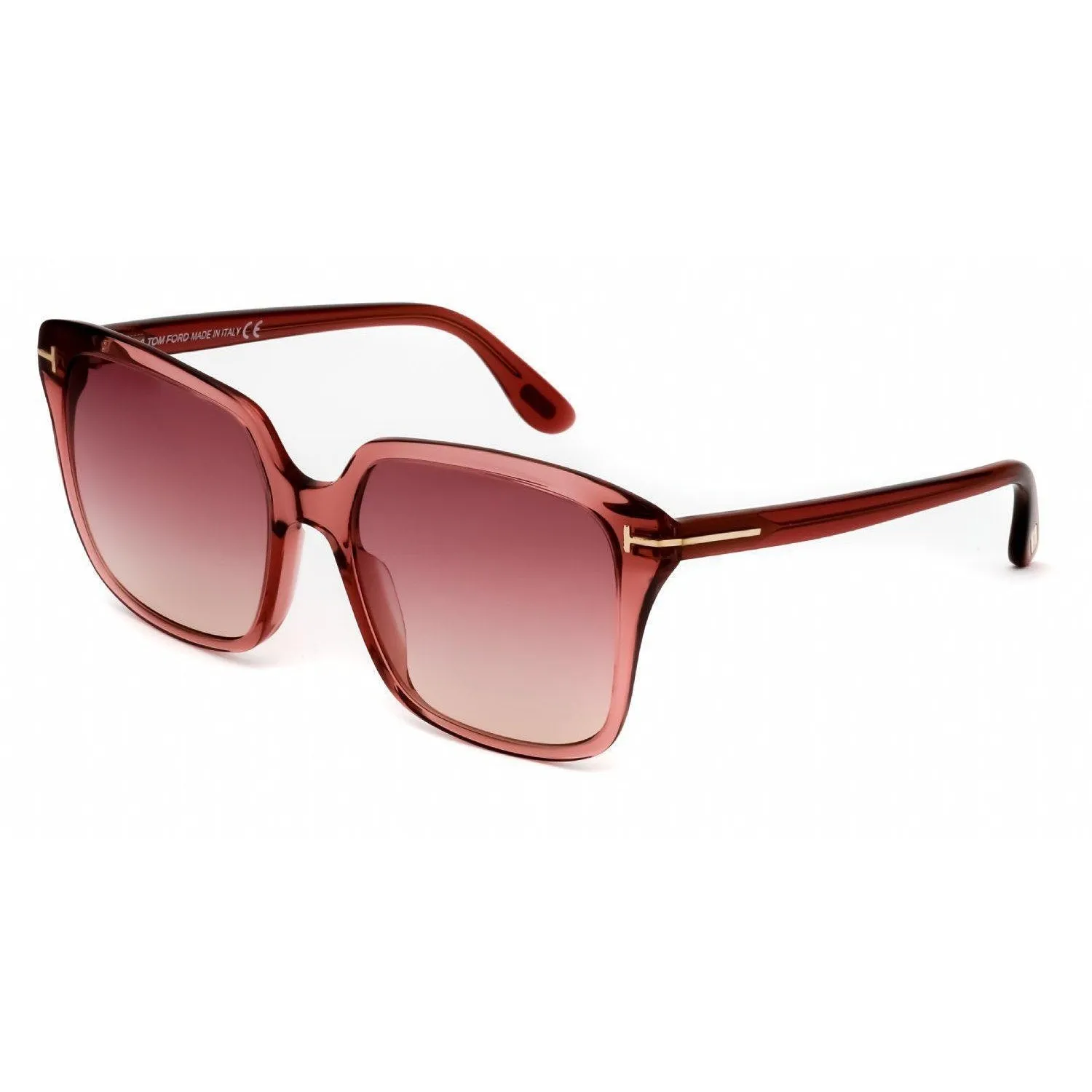 Tom Ford FT0788 Sunglasses Shiny Pink / Gradient Bordeaux (S) Women's