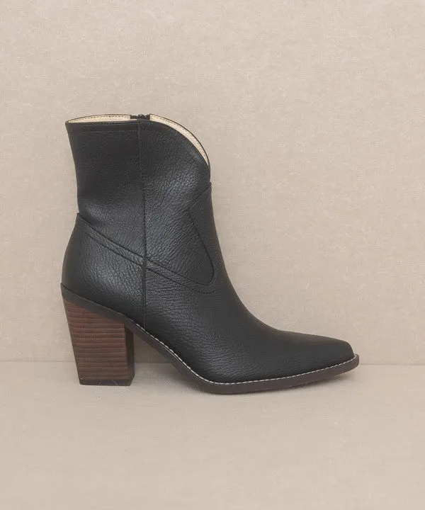 Two Panel Western Pointed Booties