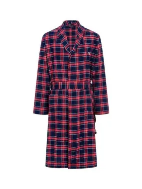 UNDERWEAR Overseas Station Season Big Chance 8 18 Men s Belted Check Dressing Gown Navy 270749