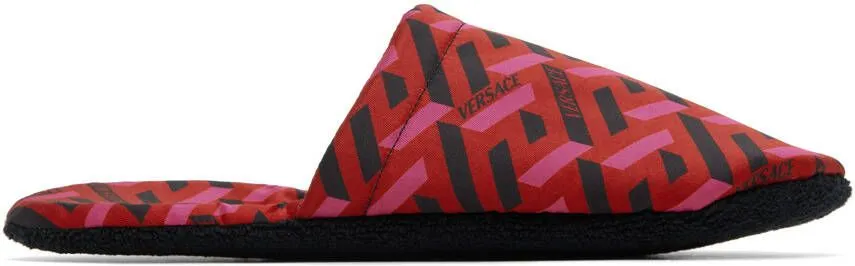 Versace Underwear Red La Greca Travel Set