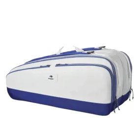 WILSON US Open 2023 Tour 12R Tennis Kit Bag (White/Blue)