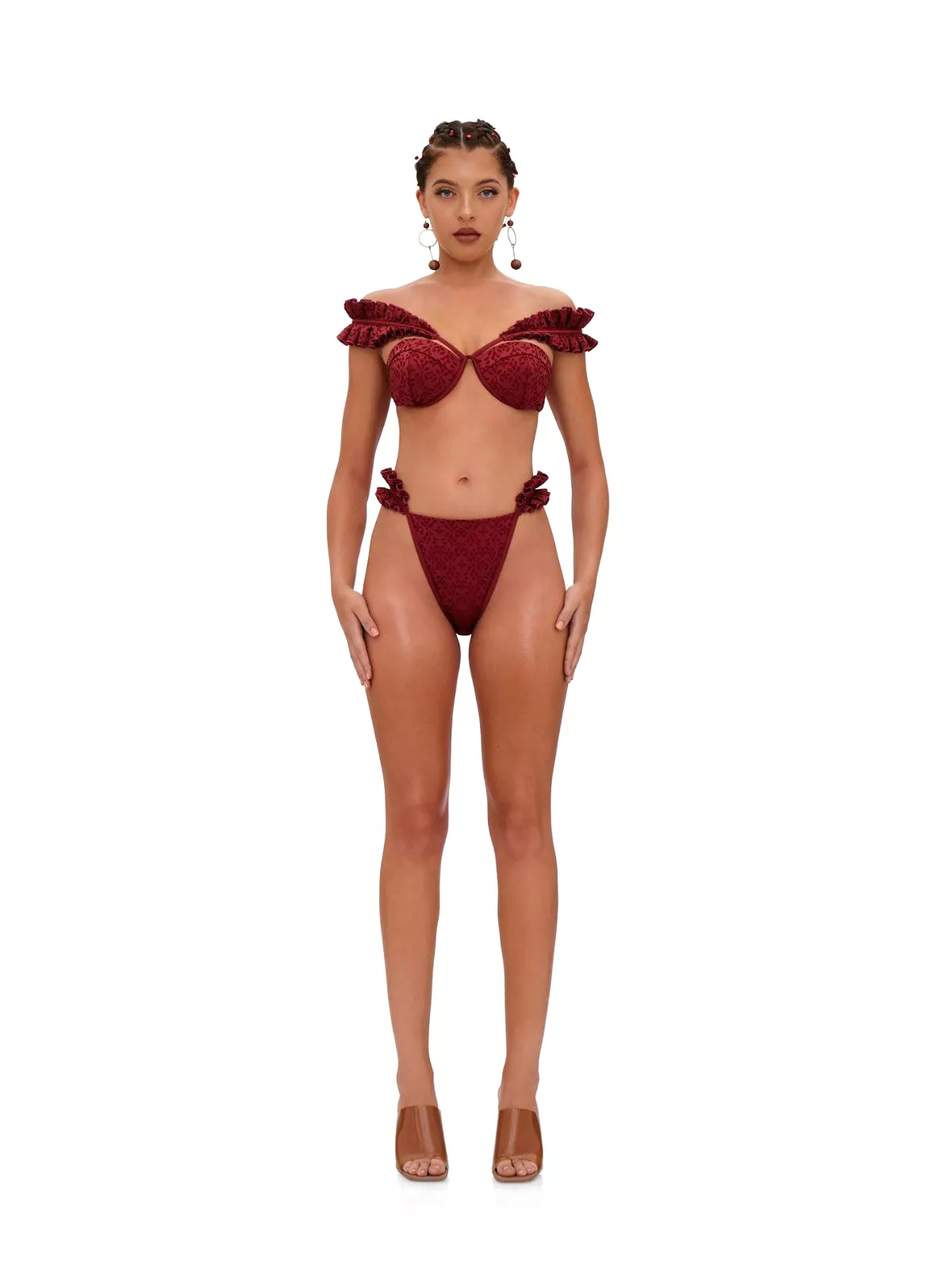 Wine Mulan Bikini