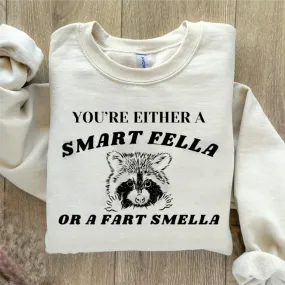 You're either a smart fella tee or sweatshirt